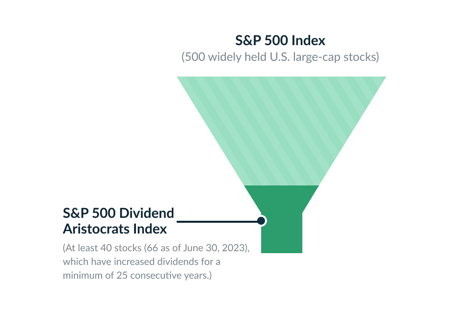 Step 1: Purchasing stocks in the S&P 500 Dividend Aristocrats Index (“stock portfolio”).